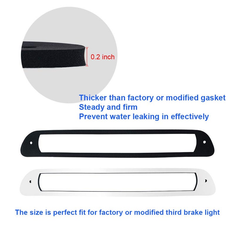 MOFORKIT 3rd Third Brake Light Seal Gasket Compatible with Chevy Colorado GMC Canyon 2004 to 2012 Rear Cab High Mount Stop Lamp - Image 3